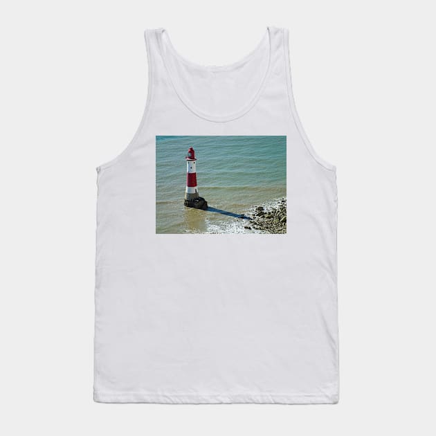 Beachy Head Lighthouse Tank Top by Ludwig Wagner